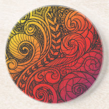 Wirbel Vibes Sandstone Untersetzer