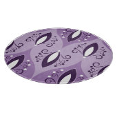 Wirbel Vintag Geometrische Nahtlose Kunst Schneidebrett (Ecke)