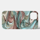 Wirbel von Colors Mauve Blue Abstrakt Phone Case (Rückseite (Horizontal))