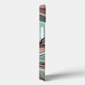 Wirbel von Colors Mauve Blue Abstrakt Phone Case (Rückseite / Rechts)