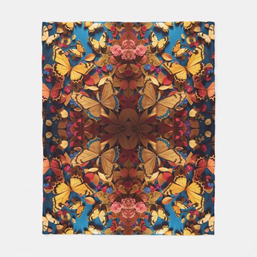 Wirbel von hellen goldenen Lichtern Fleecedecke (Vorderseite)