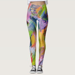 Wirbel von Neon Colors Leggings