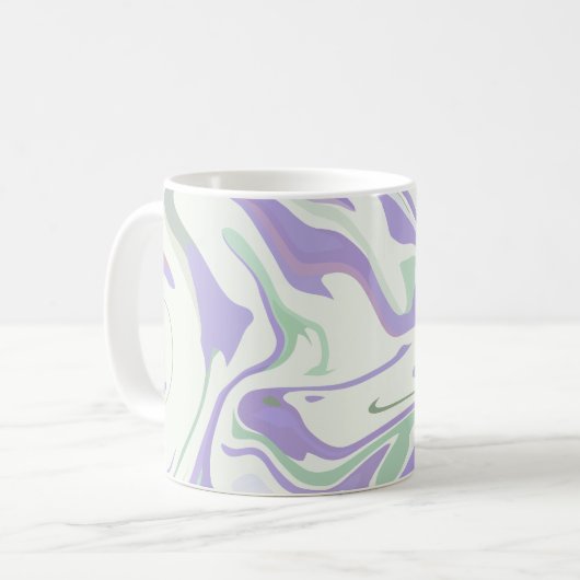 Wirbel von Weich-Pastell Kaffeetasse (Vorderseite Links)