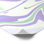 Wirbel von Weich-Pastell Poster (Ecke)