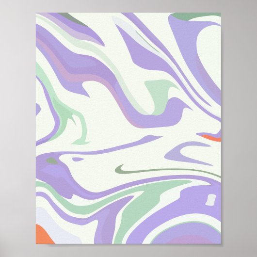 Wirbel von Weich-Pastell Poster (Vorne)