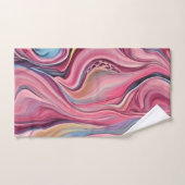 Wirbel & Waves Rosa-Goldhandtücher Set (Handtuch)