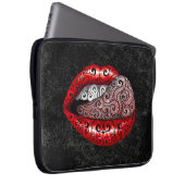 Wirbel Wertvolle Zunge Laptopschutzhülle (Vorne Rechts)