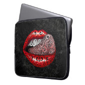 Wirbel Wertvolle Zunge Laptopschutzhülle (Vorderseite Links)