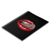 Wirbel Wertvolle Zunge Notizblock (Linke Seite)