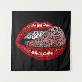 Wirbel Wertvolle Zunge Wandteppich (Vorderseite)