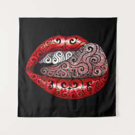 Wirbel Wertvolle Zunge Wandteppich