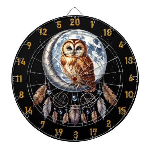 Wirbel wie ein Owl-Star Dartscheibe (vorne)