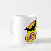 Wirbel zu Halloween-Night Vollmond Kaffeetasse (Vorderseite Links)