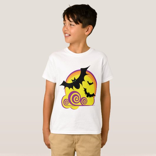Wirbel zu Halloween-Night Vollmond T-Shirt (Vorne ganz)