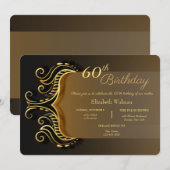 Wirbel zum Geburtstag Einladung (Vorne/Hinten)