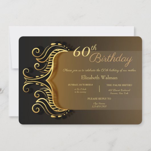 Wirbel zum Geburtstag Einladung (Vorderseite)