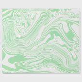 Wirbel zum Grünbuch und zum Weißmarmor Geschenkpapier (Flach)