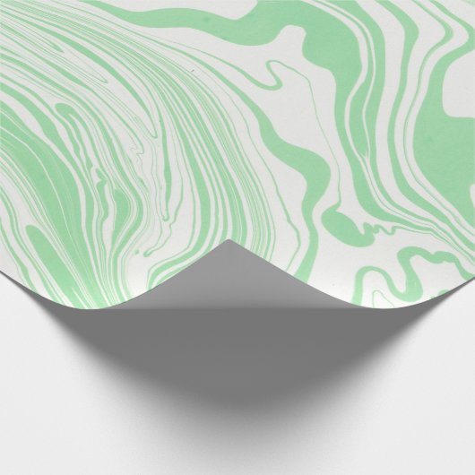 Wirbel zum Grünbuch und zum Weißmarmor Geschenkpapier (Ecke)