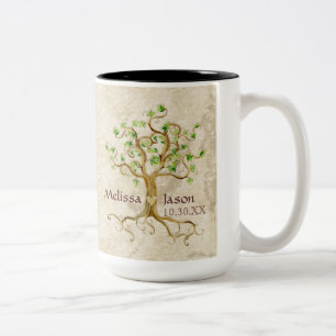 Wirbelbaumwurzeln Antike Personalisierte Namen Her Zweifarbige Tasse