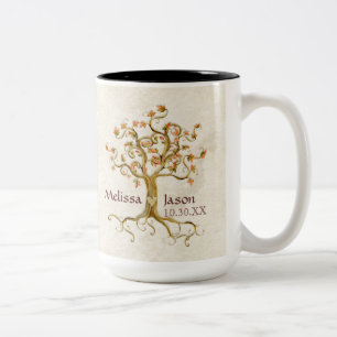 Wirbelbaumwurzeln Antike Personalisierte Namen Her Zweifarbige Tasse