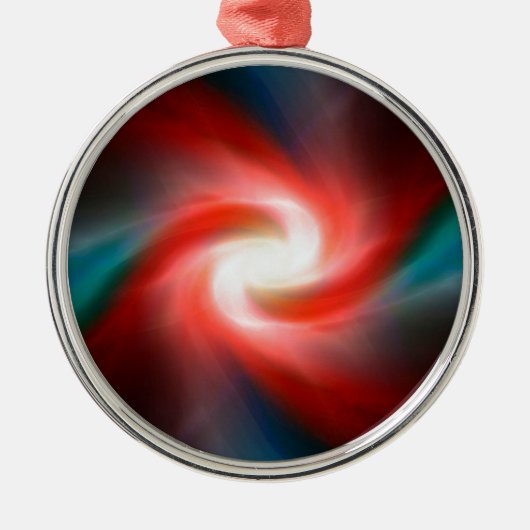 Wirbelexplosion Ornament Aus Metall (Vorne)