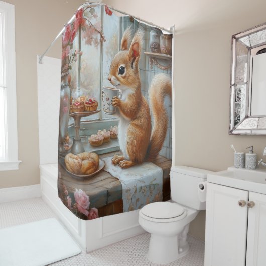 Wirbelfalke Duschvorhang (Beispiel)