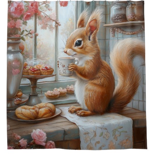 Wirbelfalke Duschvorhang (Vorderseite)