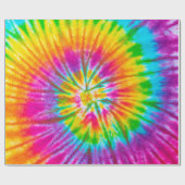 wirbelfarbige gefärbte Krawatte abstrakter Hinterg Geschenkpapier (Flach)