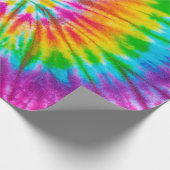 wirbelfarbige gefärbte Krawatte abstrakter Hinterg Geschenkpapier (Ecke)