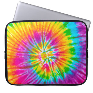 wirbelfarbige gefärbte Krawatte abstrakter Hinterg Laptopschutzhülle