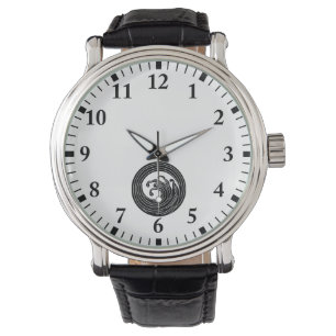 Wirbelförmiger Wellenkreis Armbanduhr