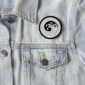 Wirbelförmiger Wellenkreis Button (Beispiel)