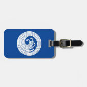 Wirbelförmiger Wellenkreis Gepäckanhänger (Vorderseite horizontal)