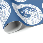Wirbelförmiger Wellenkreis Geschenkpapier (Rolleneckpunkt)