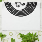 Wirbelförmiger Wellenkreis Handtuch (Gefaltet)