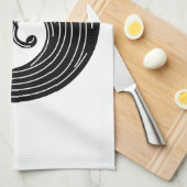 Wirbelförmiger Wellenkreis Handtuch (Viertel Falte)