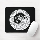 Wirbelförmiger Wellenkreis Mousepad (Mit Mouse)