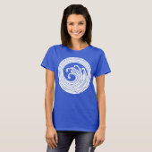 Wirbelförmiger Wellenkreis T-Shirt (Vorne ganz)