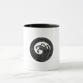 Wirbelförmiger Wellenkreis Tasse (Zentrum)