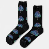 Wirbeliger Zweig Baum Thunder_Cove  Socken (Linkes Detail)