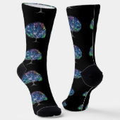 Wirbeliger Zweig Baum Thunder_Cove  Socken (Gewinkelt)