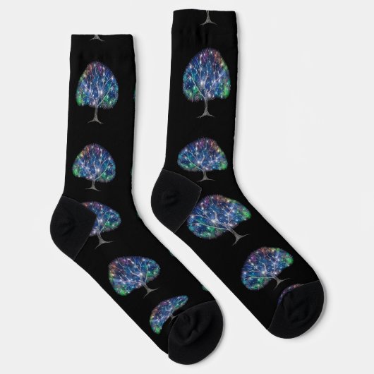 Wirbeliger Zweig Baum Thunder_Cove  Socken (Rechts)