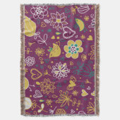 Wirbellose Blume und Vogelscheuche Decke (Vorderseite Vertikal)