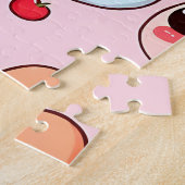 Wirbellose Feinschmecker sehen sich vor Puzzle (Seite)