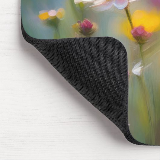 Wirbellose Wildblumen im Wind Mousepad (Ecke)