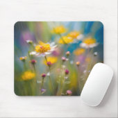 Wirbellose Wildblumen im Wind Mousepad (Mit Mouse)