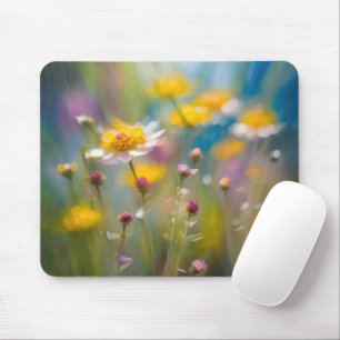 Wirbellose Wildblumen im Wind Mousepad