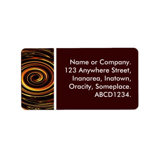 wirbeln adressaufkleber (Vorne)