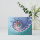 wirbeln - Fraktal Postkarte (Stehend Vorderseite)