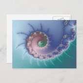 wirbeln - Fraktal Postkarte (Vorne/Hinten)